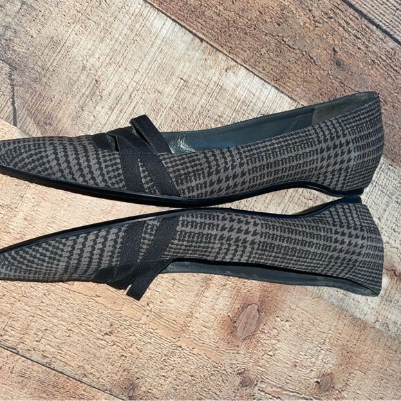 Stuart weitzman hounds tooth pointed toe flats - Picture 10 of 12